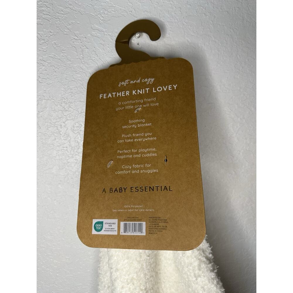 Levi Emmie Plush White DUCK GOOSE Baby Lovey Security Blanket SL Home Fashions - Picture 5 of 6